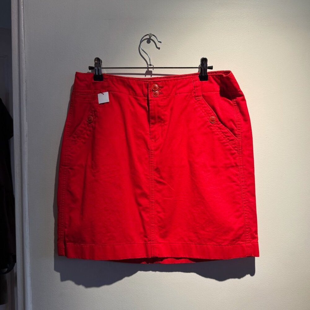 Red Tommy Hilfiger Mini Skirt